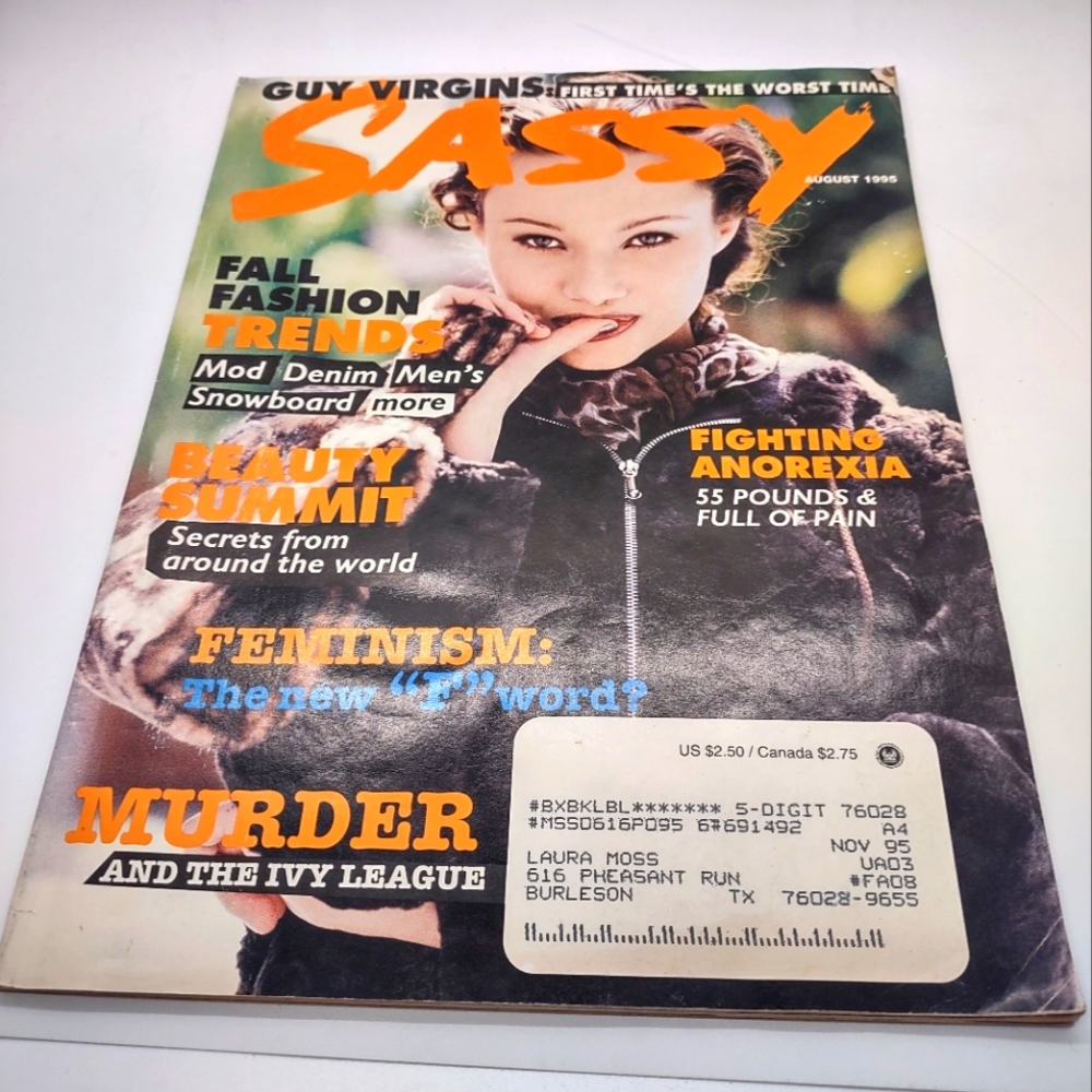 Sassy magazine august 1995